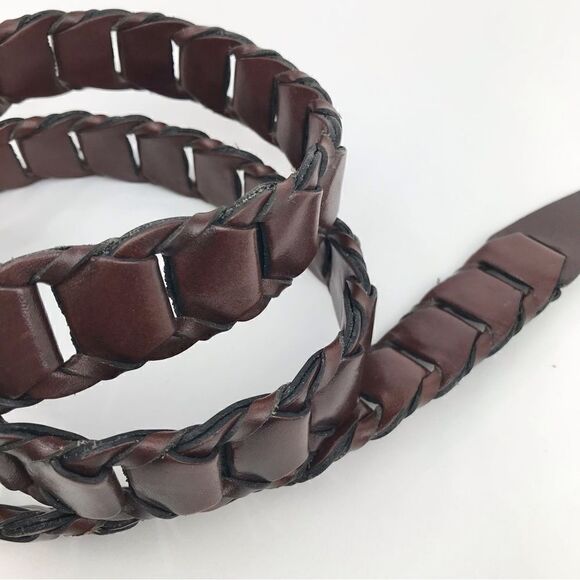 Argentinian Full Grain Cowhide Leather Loop Chain Belt - Picture 3 of 13